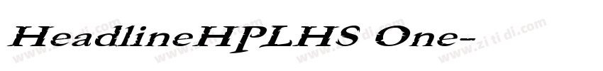 HeadlineHPLHS One字体转换